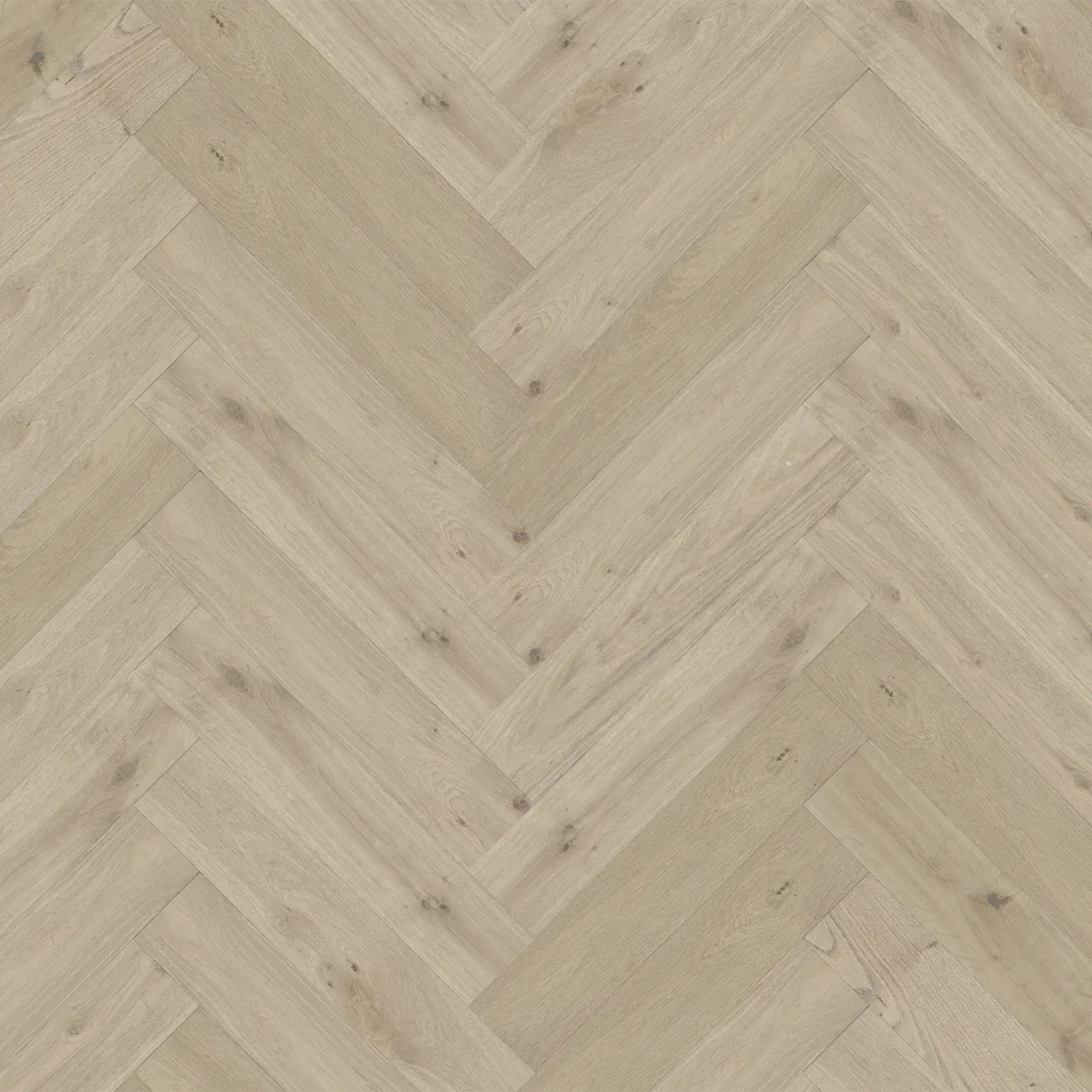 Flooring Global Winds Collection Chinook Herringbone patterned wood with a mix of warm and cool brown tones.