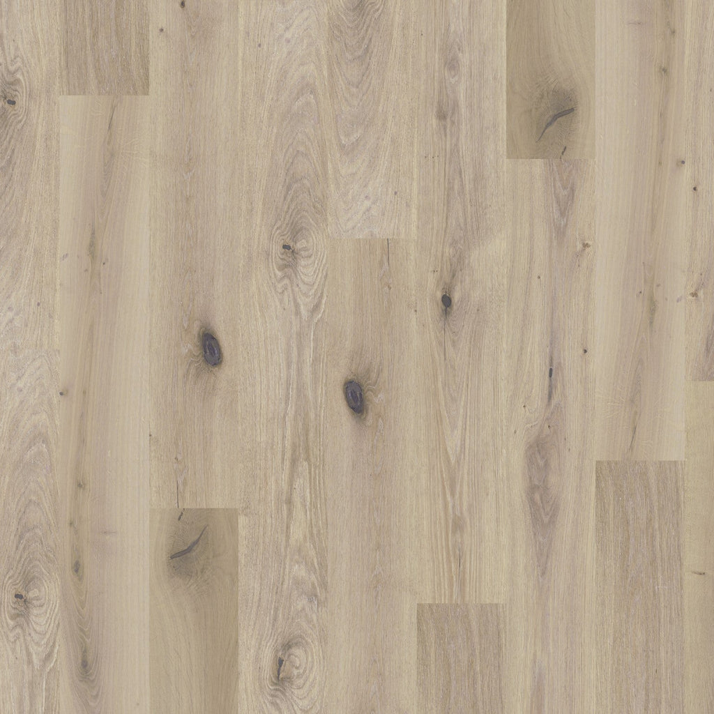 Flooring Global Winds Collection Chinook hardwood with a mix of warm and cool brown tones.
