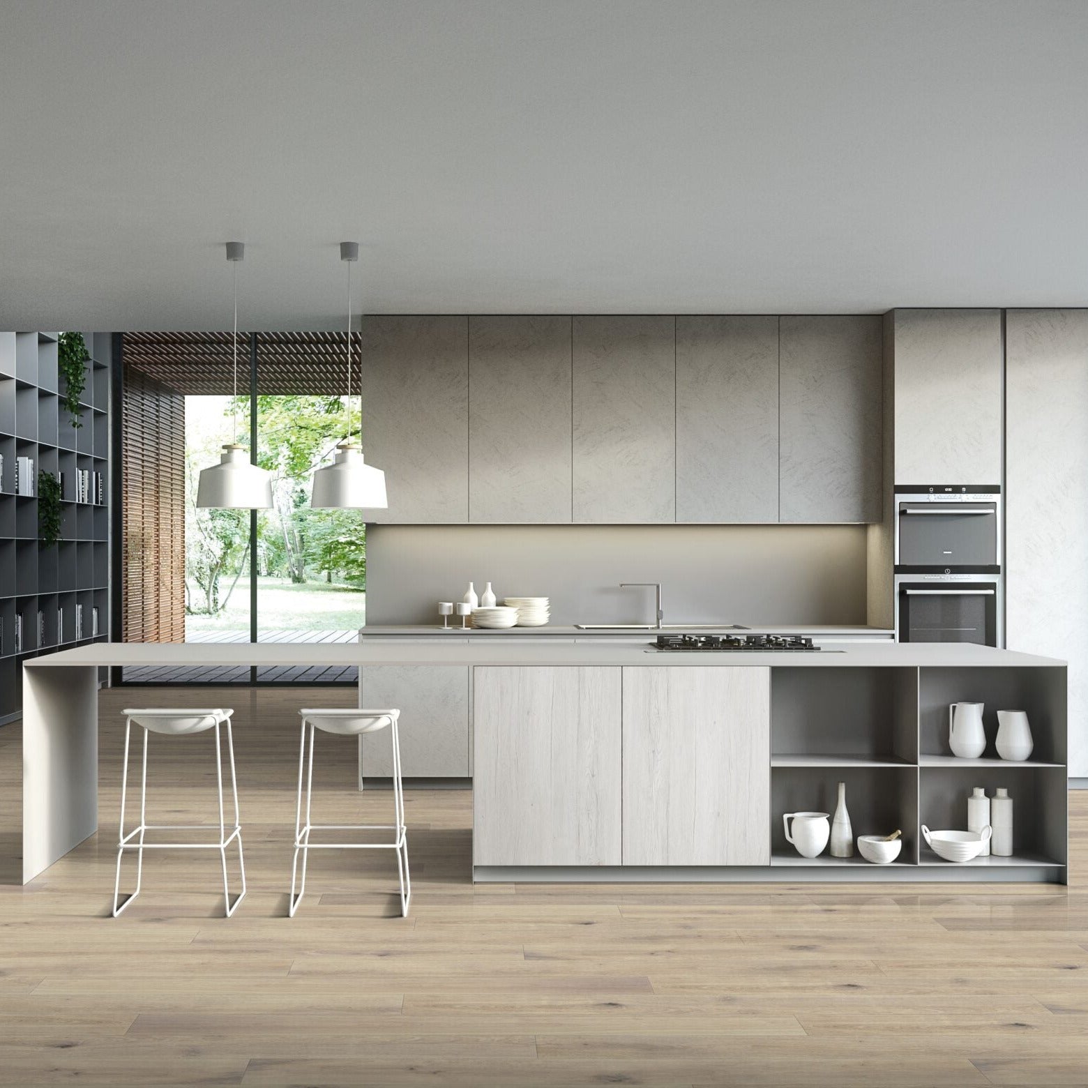 Hardwood Flooring Global Winds Collection Mistral Color Kitchen Render