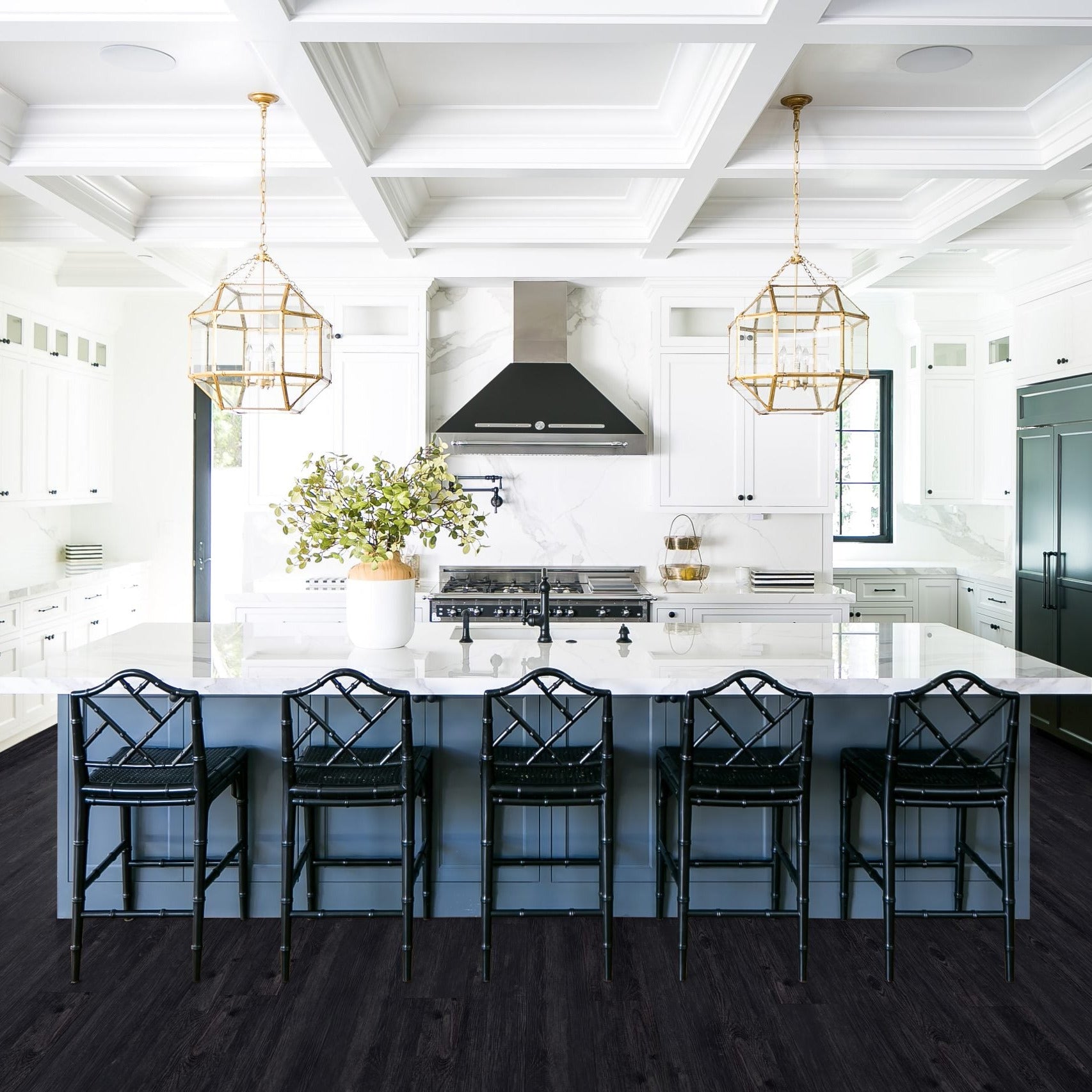 Vinyl Flooring VInyl Deluxe Classic Collection Nile Color Kitchen Scene