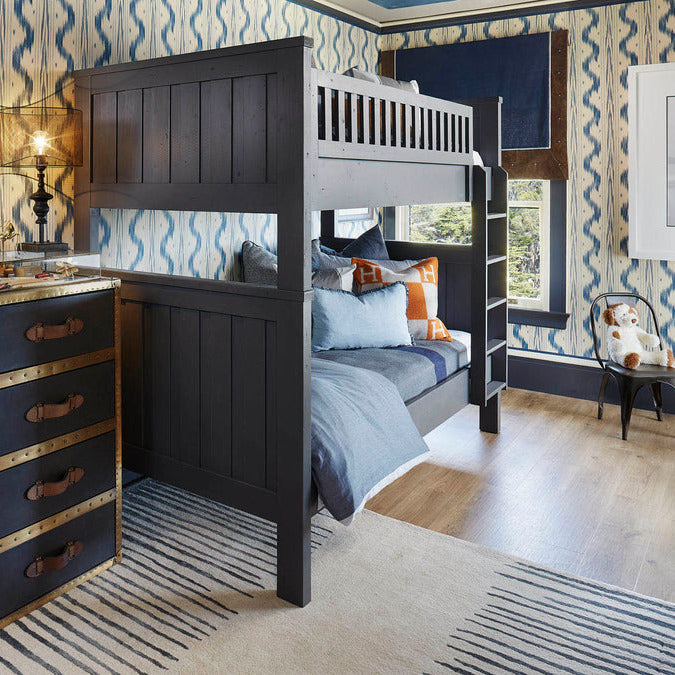 Vinyl Flooring VInyl Deluxe Classic Collection Antique White Color Bunk bed room scene